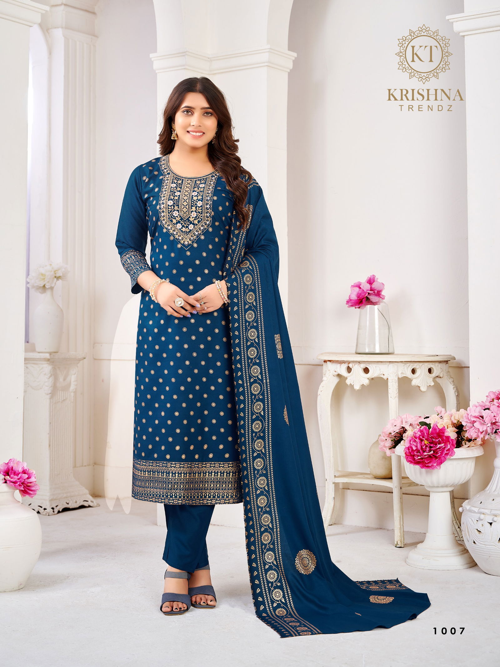 Ankita Vol 2 By Krishna Rayon Foil Printed Kurti With Bottom Dupatta Wholesale Online
